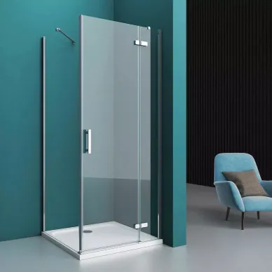 Душевой уголок BelBagno Kraft (KRAFT-A-12-100-C-Cr-R) 100х100 см, профиль хром/стекло прозрачное 8