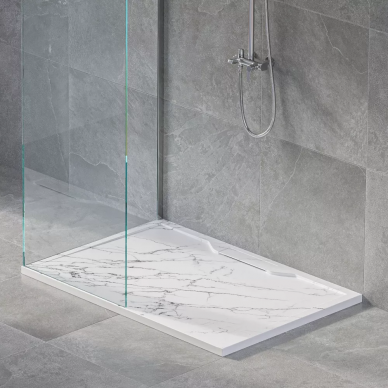 Поддон для душа RGW Stone Tray STE MW (52342910-15) белый мрамор 2