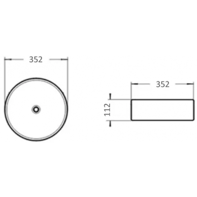 Раковина Comforty 9111ML, (35.2 см), голубая матовая 5