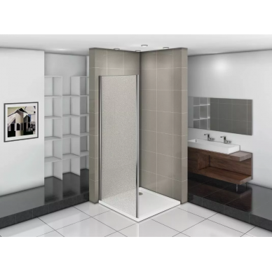 Боковая стенка Good Door Infinity SP-100-G-CH (100 см) профиль хром/ стекло grape 0
