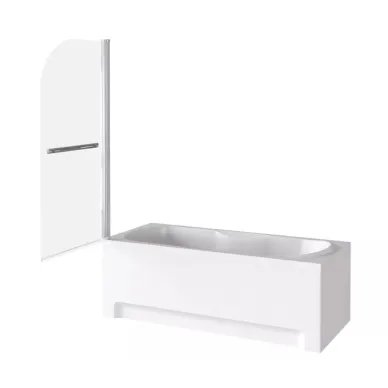 Шторка для ванной Good Door Screen H-HT-80-C-CH (80x140) профиль хром/прозрачное стекло 2