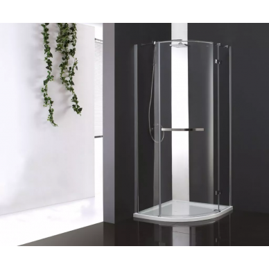Душевой уголок Cezares Bergamo R1 Arco (R) (100x100) текстурное стекло 0