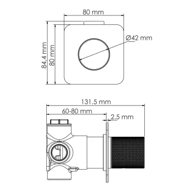 Душевая система Wasserkraft Ems 7600 скрытого монтажа, золото 7