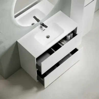 Тумба для ванной Sancos Libra Floor LB120F-1W напольная, 119 см, белый глянцевый 6