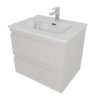 Тумба с раковиной Aquatek Вега AQ77060-LG 60 см, серый туман 0
