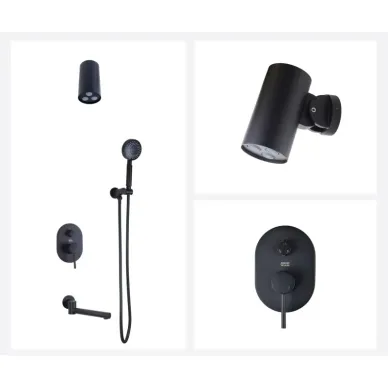 Душевая система Bronze de Luxe  Scandi 14582-501B чёрный, скрытого монтажа 8