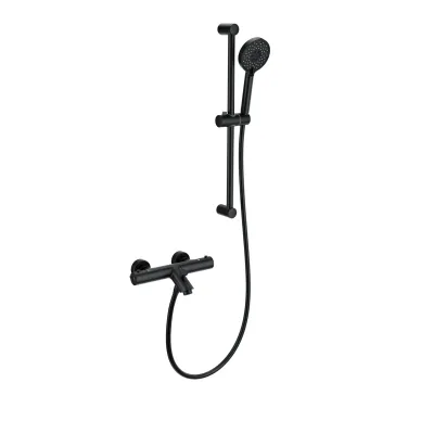 Смеситель для ванны Wonzon & Woghand WW-C2002-A-MB термостатический, чёрный матовый 0