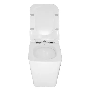 Унитаз импульсный Azario 360х590х440 напольный, квадратный, быстросъемное сиденье микролифт AZ101 8