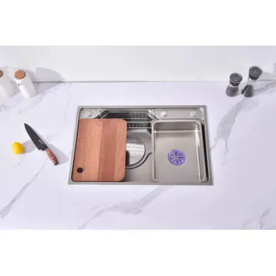 Мойка кухонная Fmark FSC7846L сатин 10