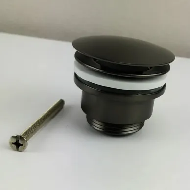 Сливной набор для раковины Teymi Lina T140213 click-clack, графит матовый 11