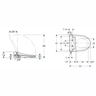 Крышка-биде Geberit ShowerToilet 4000 (141.100.11.1) 2