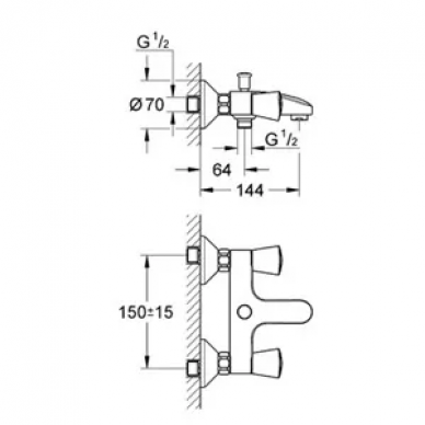 Смеситель для ванны Grohe Costa S (25483001) 1