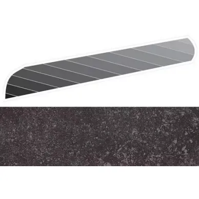736299 Pietra del Nord Nero Angolo Quarter Round 1.2x21 0