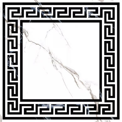 Marble classic Snow White Декор GT-270/d01 40*40 0