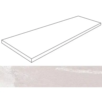 Materia White Solid 2cm Top Ang 49.75x99.55 0