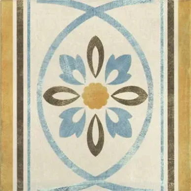1036803 Rivalta Greca Fiore CREMA PZ 20x20 0