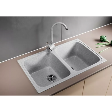 Мойка кухонная Mixline ML-GM23 (525185)	серый 5
