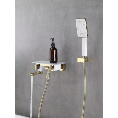 Смеситель для ванны Lemark Mista (LM6414WG) с поворотным изливом 0