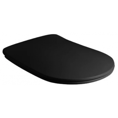 Крышка-сиденье Kerasan Tribeca Slim (519131) микролифт (черный матовый) 0