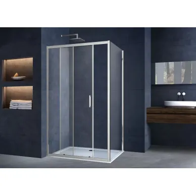 Душевой уголок Vincea Alpha (VSR-3AL9013CL) 130х90х190 см, профиль хром/стекло прозрачное 10