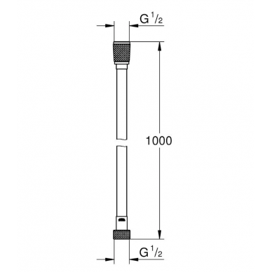 Шланг для душа Grohe Silverflex Longlife (26334000) (1 м) 1