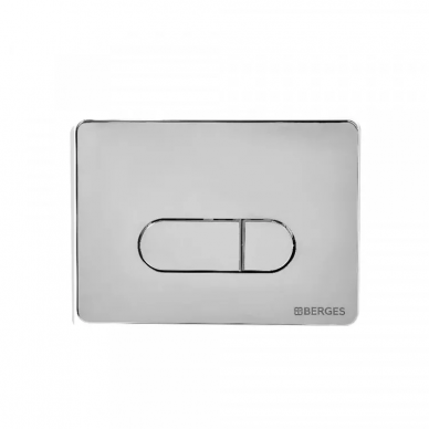 Инсталляция Berges Novum 525 + Strati Rimless + кнопка D3 (глянцевый хром) в комплекте с унитазом (белый), безободковый, с сидением микролифт 6