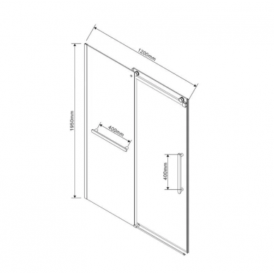 Душевая дверь Vincea Como Soft (VDS-1CS120CL) 120x195 см, профиль хром/стекло прозрачное 10