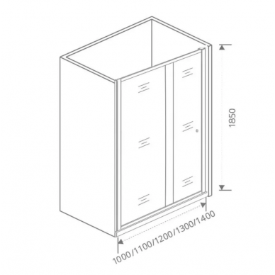 Душевая дверь Good Door Lira WTW-130-C-CH (130x185 см) профиль хром/ стекло прозрачное 2