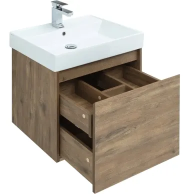 Тумба для ванной Aquanet Nova Lite 249511 60 см, дуб рустикальный 2