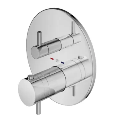 Plumberia Selection PSBOX Смеситель для душа, встраиваемый, термостатический, на 2 выхода, цвет: хром PSB1802CR 0