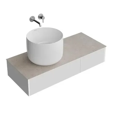 Kerama Marazzi Magica Тумба подвесная, 115.4х48.5х22см., 2 ящика, цвет: утренний серый матовый MA.120.2\MGR.M 8