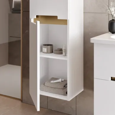 Тумба с раковиной ORKA Lodi 5005880 65 см, белый/золото 7
