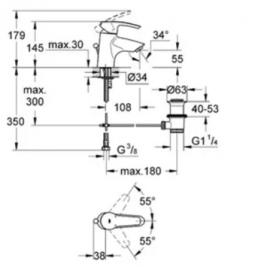 Смеситель для раковины Grohe Eurostyle (33552001) 1
