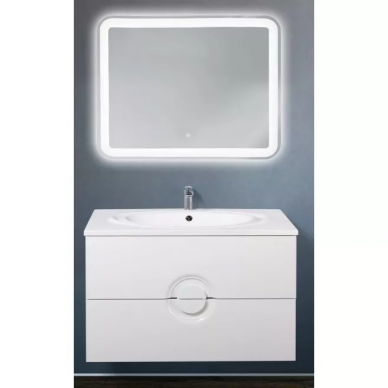Тумба для ванной Belbagno Onda 100 (Bianco Lucido) 0