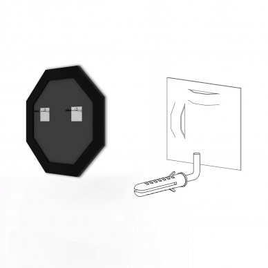 Зеркало Evoform Octagon (BY 3667) в багетной раме, серебряный бамбук (54х54 см) 3