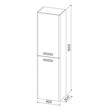 Пенал Iddis Brick (40 см) (BRI40W0i97) белый 5