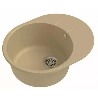 Мойка кухонная Ewigstein Rund (R- 45F бежевый) бежевый 1