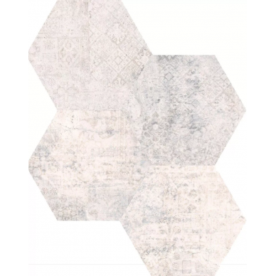 Concrete White Decor Hex mix 25x22 0