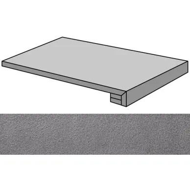 Lava Antracita Bocciardato Gradone Rec-30 29.75x59.55 0
