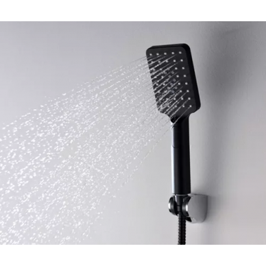 Ручной душ Wasserkraft Abens 2000 (A130) черный матовый 2