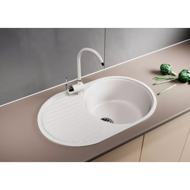 Мойка кухонная Mixline ML-GM16	(525115) белый 3