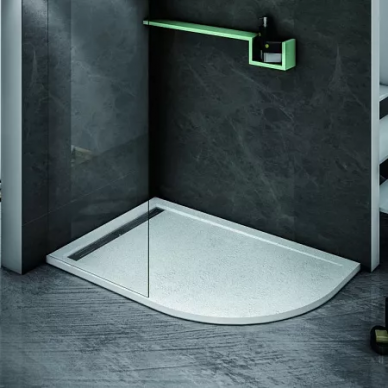 Панель для душевого поддона Cezares Tray (TRAY-AS-RH-120/90-100-SCR-L) левая, белый 2