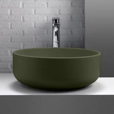 Раковина накладная Kerasan Ciotola (430211) (46 см) Verde muschio 0