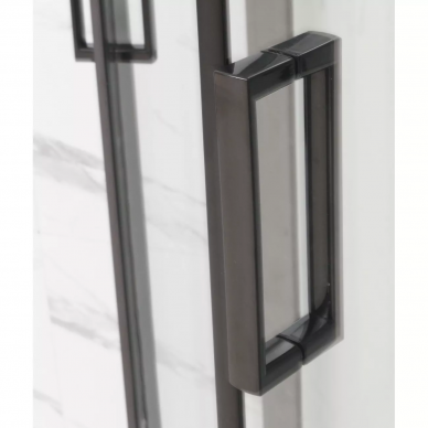 Душевая кабина Frank F411L Black  (114114) 110х80х220 см, левосторонняя 7
