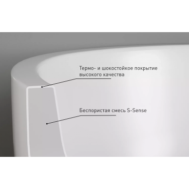Раковина встраиваемая Salini MAREA 12 (1101109G) (56.5x39.4x18.2 см) (S-Sense) белая глянцевая 7
