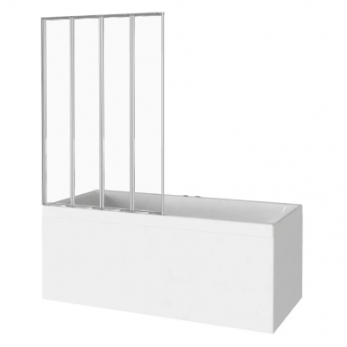 Шторка для ванной Good Door Screen GR4-100-C-CH (100x140) профиль хром/прозрачное стекло 1