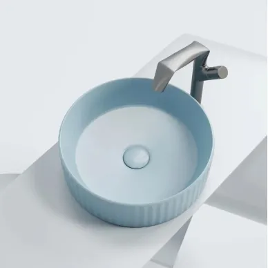 Раковина накладная Ceramicanova Element (CN6057ML) (36 см) голубая матовая 5