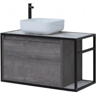 Тумба для ванной Aquanet Nova Lite Loft 261656 левая, 90 см, дуб рошелье 0
