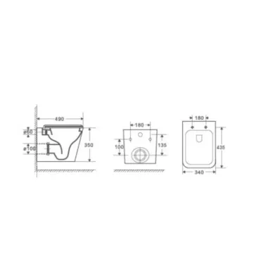 Инсталляция Welt Wasser BAMBERG 525 + GELBACH 041 MT-GR +Bamberg BL в комплекте с унитазом, безободковый, с сидением микролифт 4
