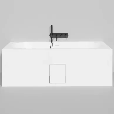 Ванна из литого мрамора Salini Ornella Axis Kit 103523M S-Stone 170x75 см, белая матовая 5